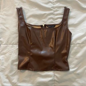 Brown latex tank